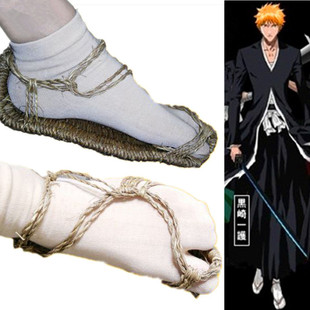 动漫死神黑崎一护朽木露琪亚cos草鞋cosplay配件健康天然拖鞋热销