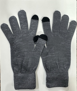 银陶桑蚕丝绢丝羊绒手套秋冬触屏时尚防寒