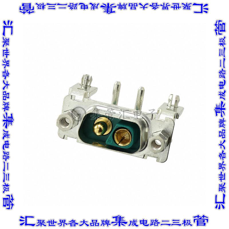 DEV2V2P500G30LF 连接器接插件CONN D-SUB PLUG 2POS R/A SLDR