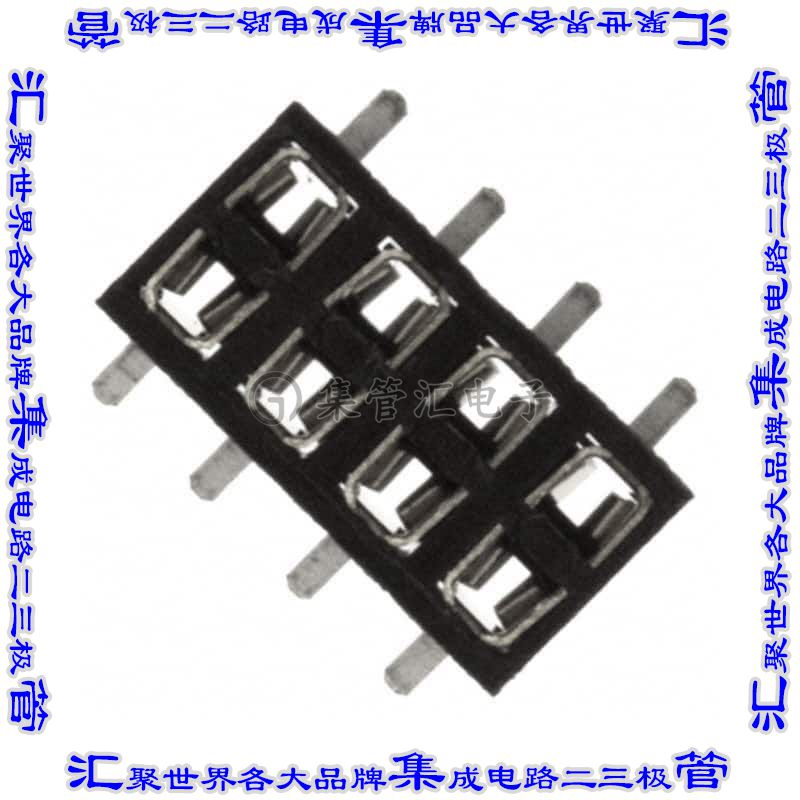 153208-2020-RB 连接器接插件CONN RCPT 8POS 0.079 GOLD SMD