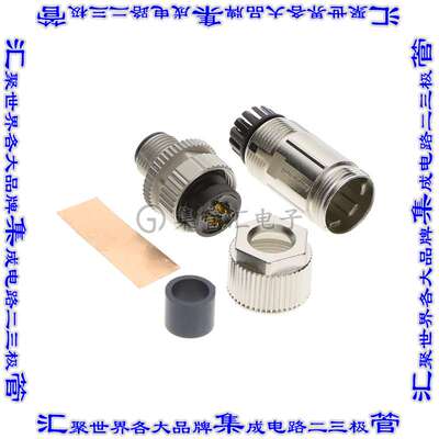 MSAS-04BMMA-SL7001 连接器接插件M SERIES, M12, 4A, 04 PINS, F