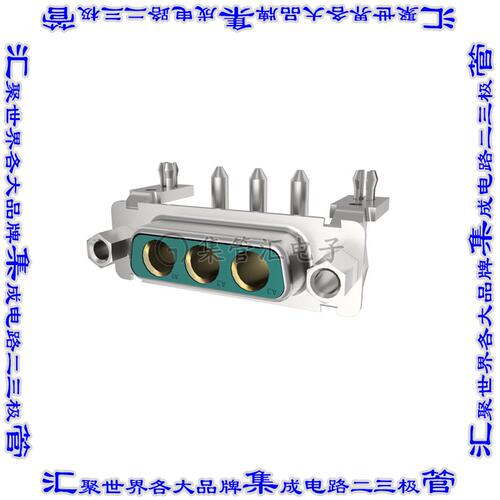 DAV3W3S500H9KLF 连接器接插件DSUB HIGH POWER 3W3 SOCKET R/A P