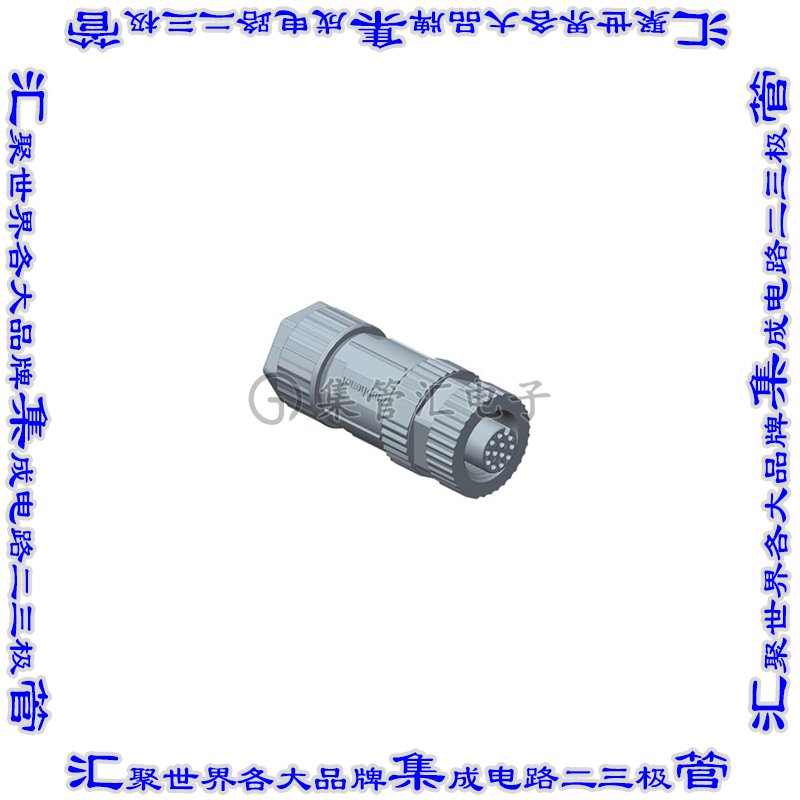 M12A-08BFFA-SL8001 连接器接插件CONN PLUG FMALE 8POS SOLDER C