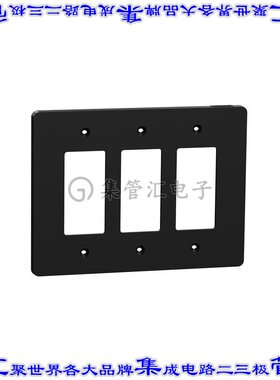SQWS141003BK 连接器接插件3 GANG MID+ WALL PLATE BK