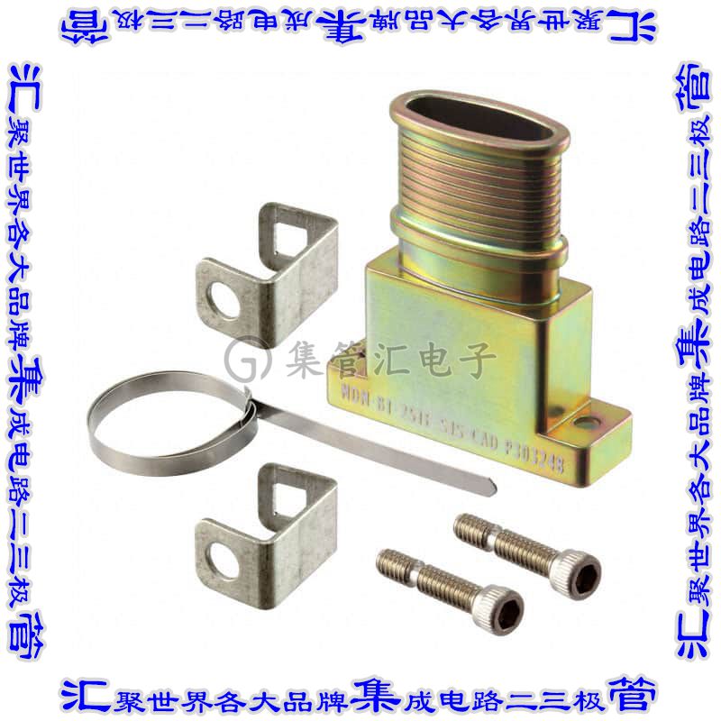 MDM-BT-25TE-SJS-CAD 连接器接插件CONN BACKSHELL 25POS 180DEG