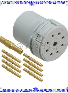 1596417 连接器接插件CONN FMALE INSERT 9P GOLD CRIMP