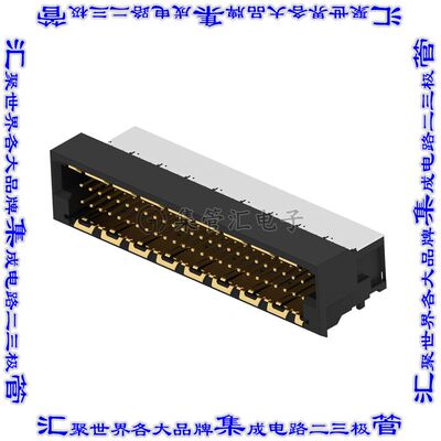 284332-E 连接器接插件50-PIN, RIGHT ANGLE, SMT