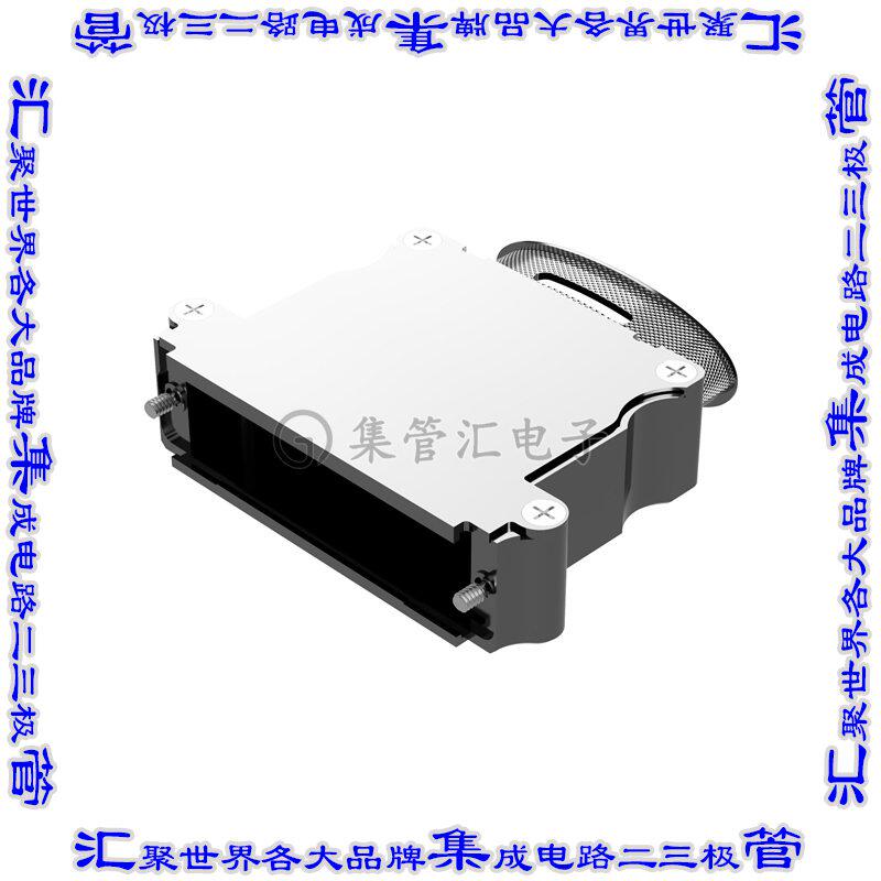 D104000APNE0/AA 连接器接插件D-SUB BACKSHELL, MACHINED ALUMIN