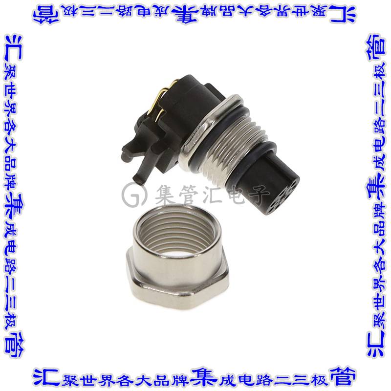 M12A-08PFFR-SF7003 连接器接插件M12 CONN RIGHT ANGLE ACODE