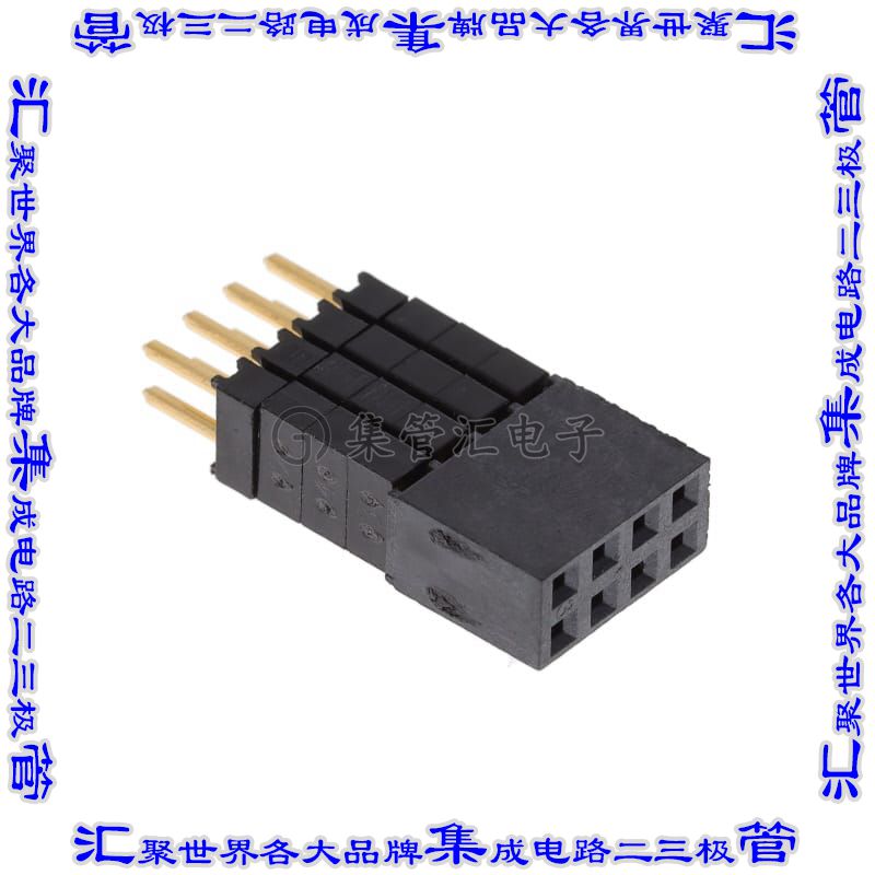 ESQ-104-44-G-D 连接器接插件CONN SOCKET 8POS 0.1 GOLD PCB