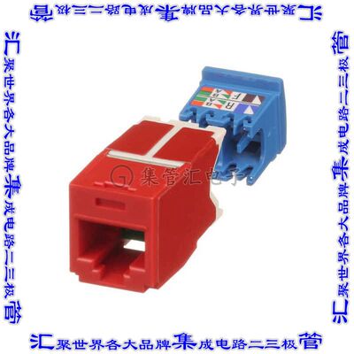 CJ6X88TGRD 连接器接插件CATEGORY 6A, RJ45, 10 GB/S, 8-PO