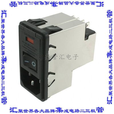 4-6609106-8 连接器接插件PWR ENT MOD RCPT IEC320-C14 PNL