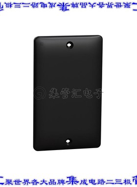 SQWS140001BK 连接器接插件1 GANG BLANK MATTE WALL PLATE BK