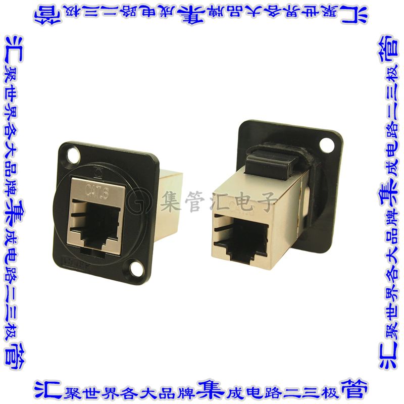 CP30222SMB 连接器接插件FT BLACK METAL CAT6 SHIELD CSK
