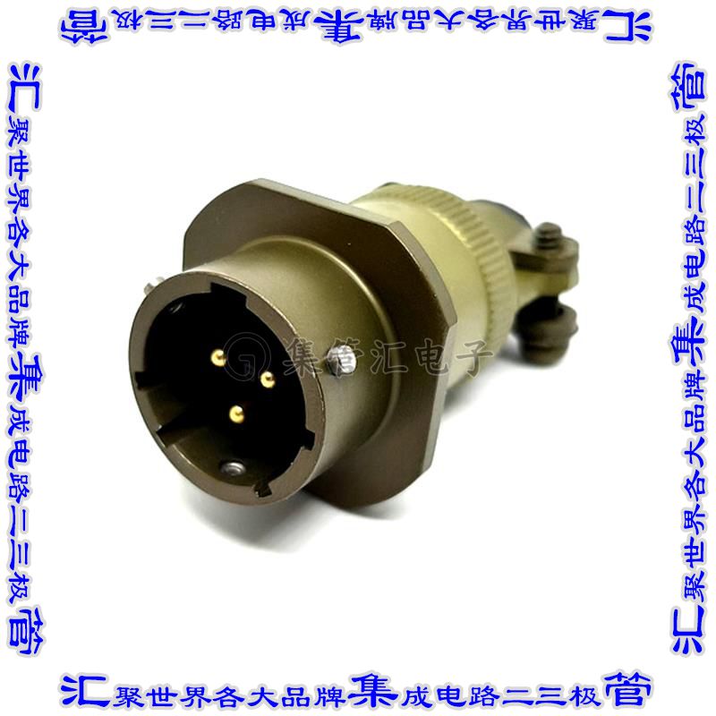 MSW01E12-3P 连接器接插件CABLE MOUNT RECEPTACLE, ENVIRONM