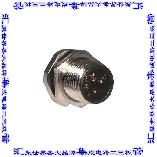 859-004-10SR004 连接器接插件M12 4P A-CODE MALE PANEL SC SS S