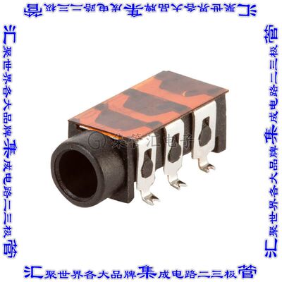 SJ3-35013A-SMT-TR 连接器接插件AUDIO JACK, 3.5MM, THROUGH HOL