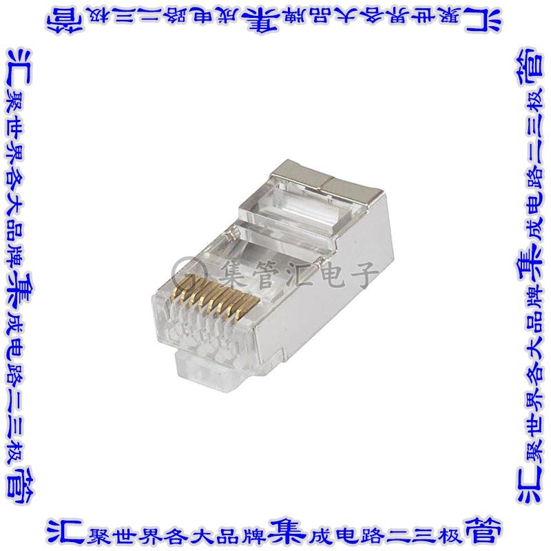 CAT6-HSPS-FP 连接器接插件CAT6 RJ45 Shielded Pass-Thru Mod