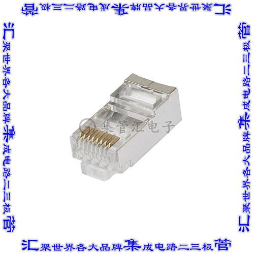 CAT6-HSPS-FP 连接器接插件CAT6 RJ45 Shielded Pass-Thru Mod