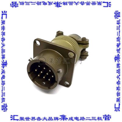 MSW00E12-10P-SR 连接器接插件WALL MOUNT RECEPTACLE, ENVIRONME