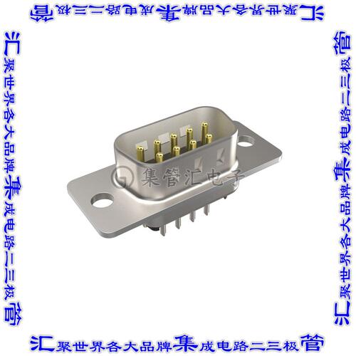 FCE17E09PE250 连接器接插件CONN D-SUB PLUG 9POS VERT SLDR
