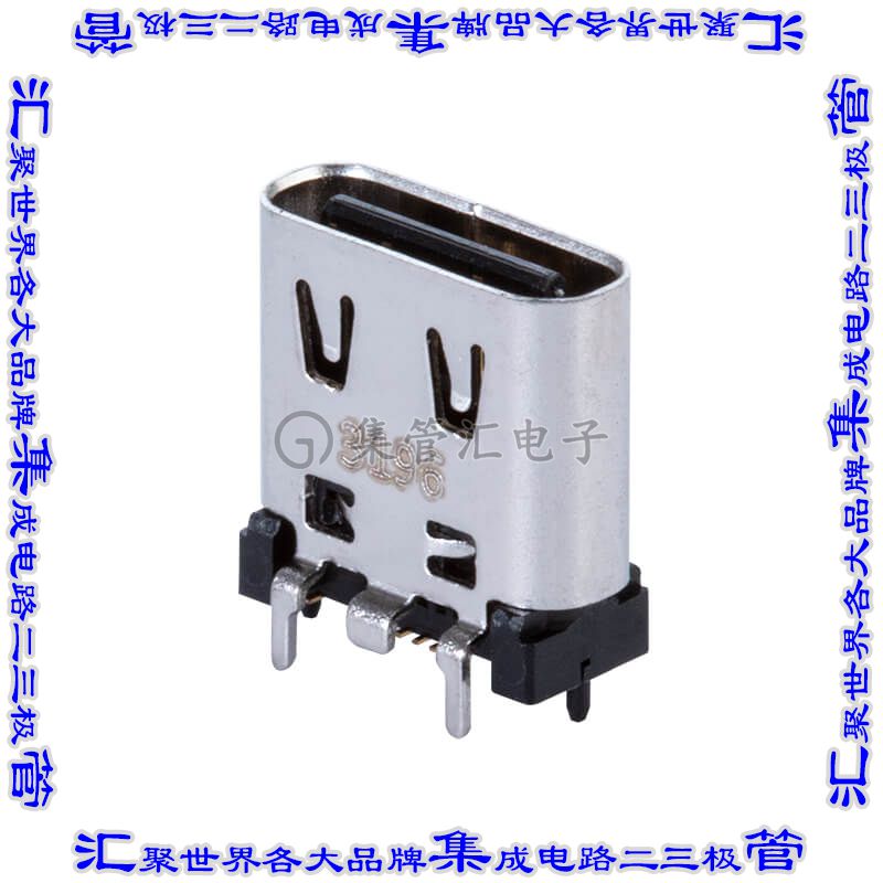 UJ20-C-V-G-SMT-2-P16-TR 连接器接插件USB JACK, TYPE C, 2.0,