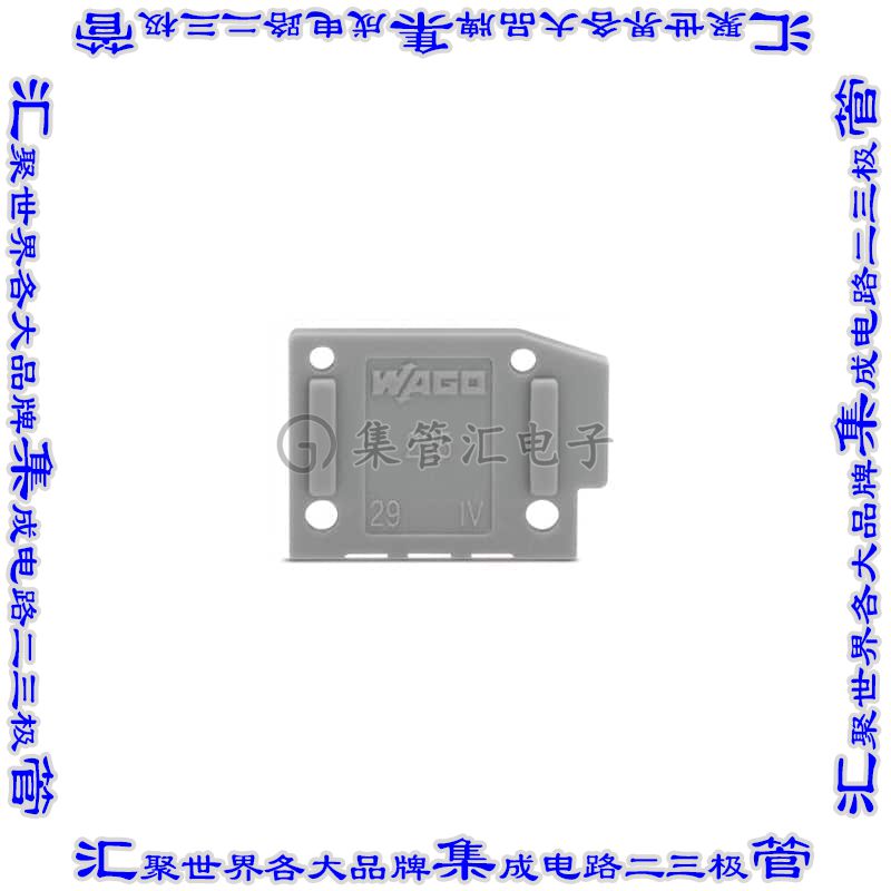 235-100 连接器接插件END PLATE; SNAP-FIT TYPE; 1 MM T