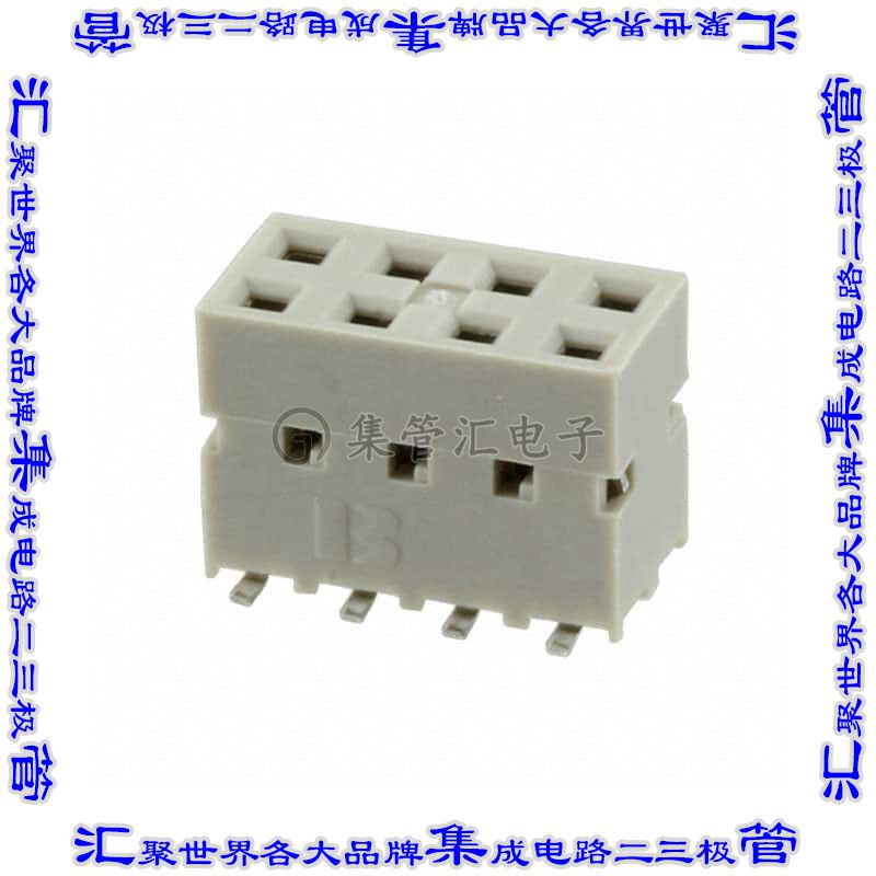 89898-304ALF 连接器接插件CONN RCPT 8POS 0.1 GOLD SMD