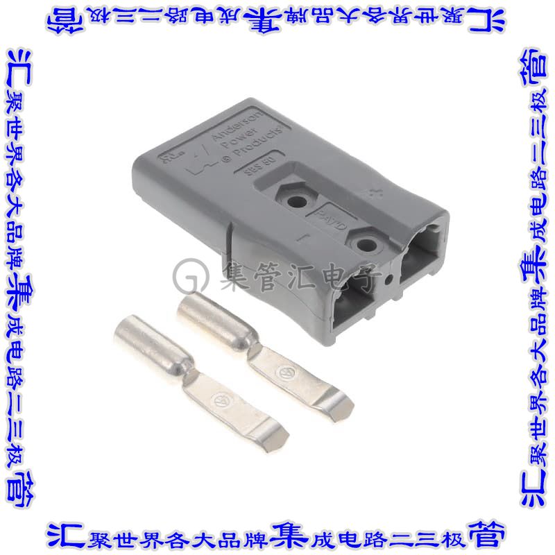 SBS50GRA#10/12 连接器接插件CONN PLUG 2POS IN-LINE CRIMP