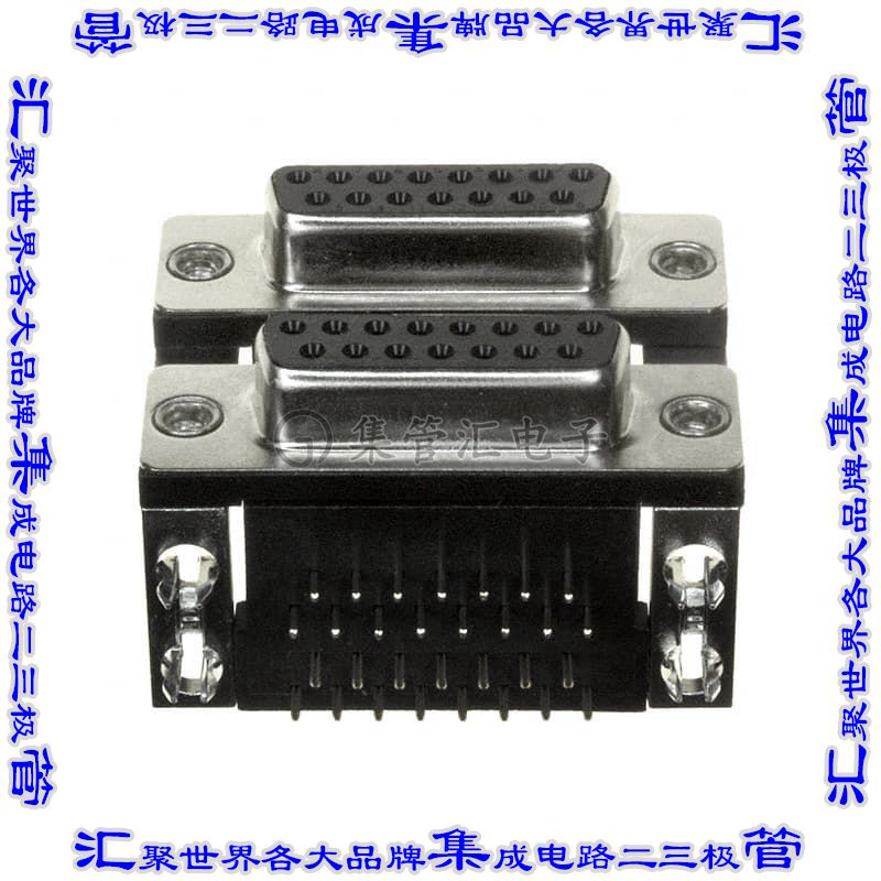178-015-513R491 连接器接插件CONN D-SUB RCPT 15POS R/A SLDR