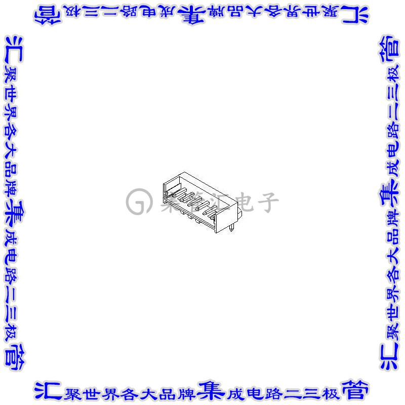 532540610 0532540610连接器接插件6 CKT 2MM WTB RGT/ANG HEADE