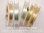 多尺寸 保色好 铜镀真金保色造型线铜丝 手工DIY串珠配件