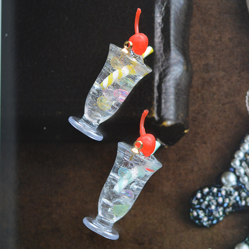 SW20 昭和波子汽水卡哇伊食玩逼真立体吊坠DIY手工材料配件1个