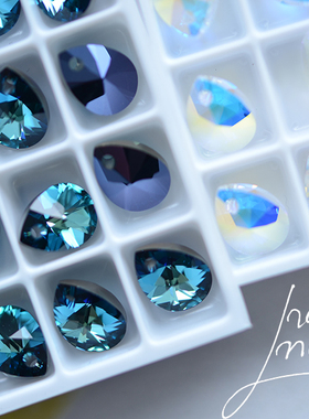 ZS08 水滴8，10mm 散珠 奥地利水晶 施家水钻半宝石DIY材料 手工