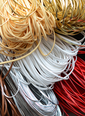 LF12-3mm合集 多用途特细仿皮绳 娃娃衣服吊带 DIY辅料配件 1米