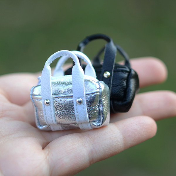 OS13 卡哇伊PU手拎皮包娃衣小书包OB11 DIY布料纸样视频12分BJD