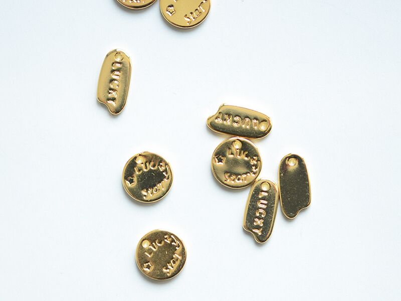 幸运小吊牌lucky手链项链
