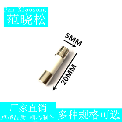 5*20mm陶瓷保险丝微波炉 5x20 250V RO54 R054熔断器 0.1A 100个