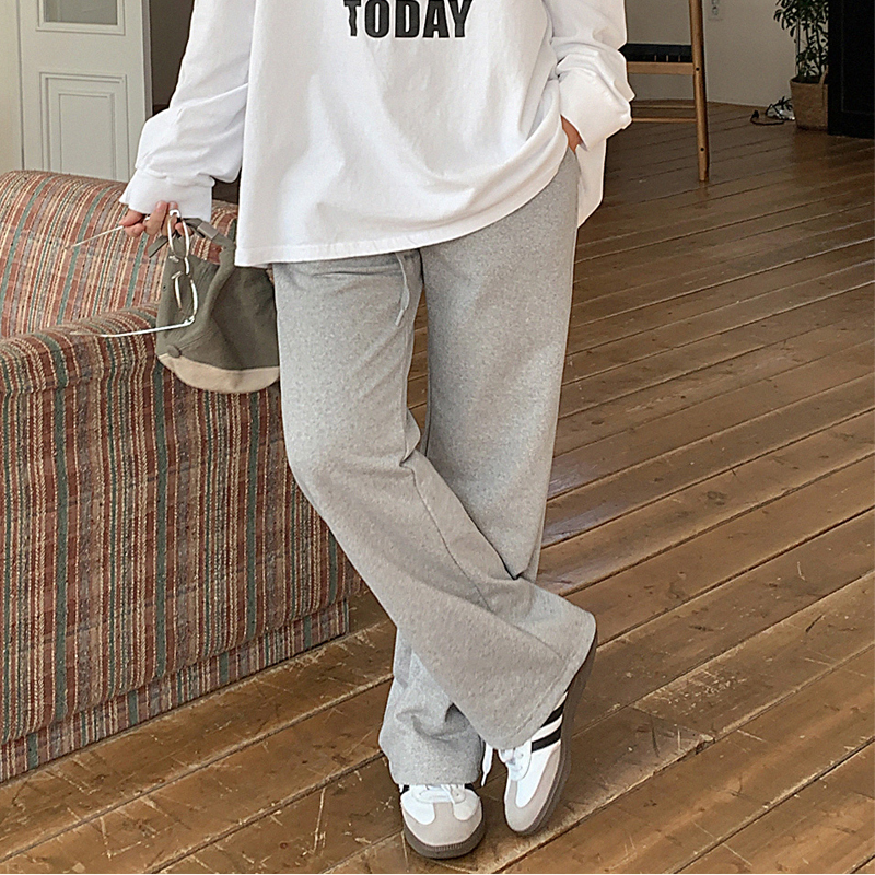 韩国代购大码女装2026靓丽冬装新款松紧腰系带显瘦直通休闲长裤特,女装/女士精品,休闲裤,淘宝优惠券,粉丝福利购,淘宝优惠卷