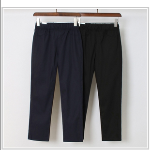 松紧腰显瘦小直筒弹力长裤 韩国代购 特 新款 2026靓丽早春装 大码 女装