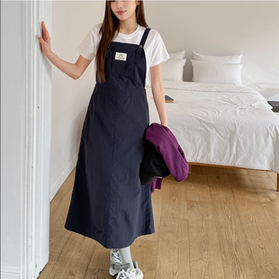 大码 细带时尚 女装 新款 方形领背带连衣裙特 2026靓丽早春装 韩国代购