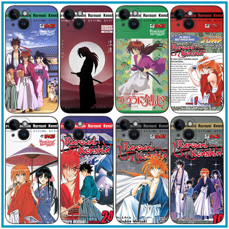 浪客剑心手机壳ip14/15plus绯村剑心16promax动漫iqoo13漫画X200全包边P60硅胶软壳mate70 K80米15nova12 S24