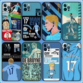 XSMAX XR曼城17号P60硅胶保护套Nova12米14足球mate60 S24 德布劳内手机壳ip15promax IQOO11 K70