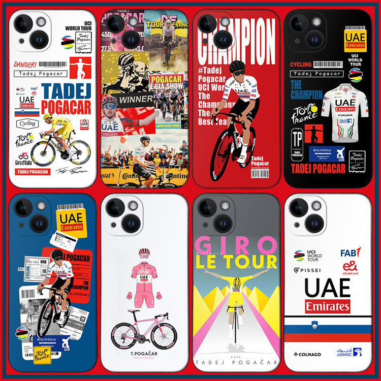 波加查手机壳16promax硅胶软壳ip14/15plus自行车pura70环法UAE车队mate60 IQOO12米14 S24+一加12 K70 DIZSY