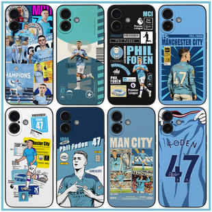 福登手机壳17promax足球ip13mini曼城15plus硅胶软壳P60荣耀400 一加15 mate60米17 X90 K90 iqoo15