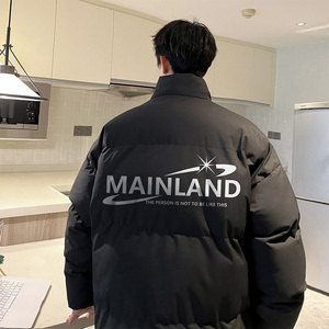 美式宽松抖音直播高品质男面包服羽绒棉外套棉衣M1053P90