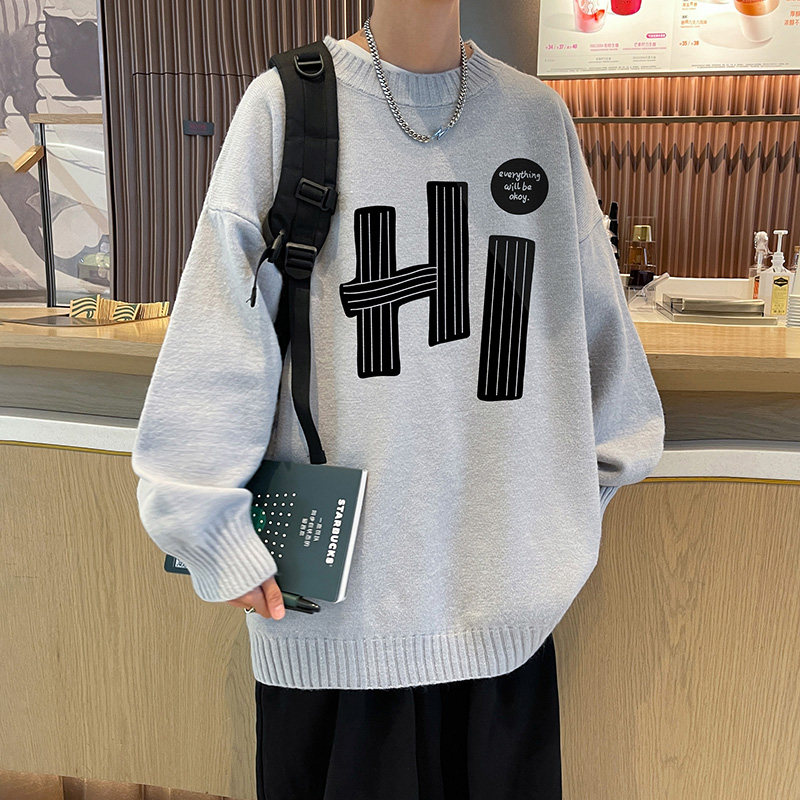 新款抖音直播高品质半高领圆领加厚毛衣线衣男针织衫M7011P48,男装针织衫/毛衣,电商C408-1(原B339-1)
