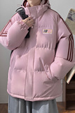 已注册拼三条杠面包服宽松男女情侣羽绒棉连帽棉衣C408M1239P100，男装棉衣，电商C408-1(原B339-1)