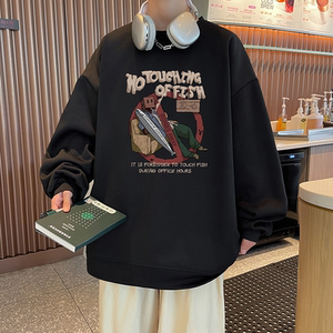 已注册供直播抖音高品质重磅菠萝格宽松男卫衣W2009P45控68图片