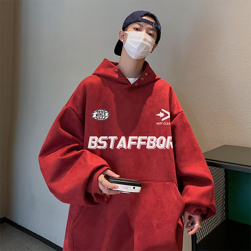 直播抖音得物高品质麂皮绒宽松男外套连帽卫衣W7023P55控79,女装短外套,电商C408-1(原B339-1)